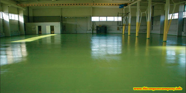 Các bước sơn nền nhà xưởng