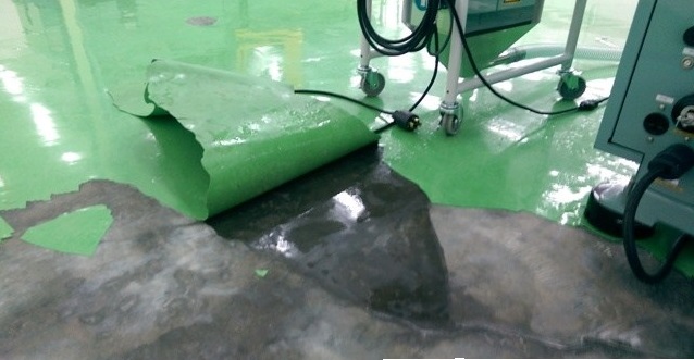 Các sự cố thường gặp khi thi công sơn epoxy