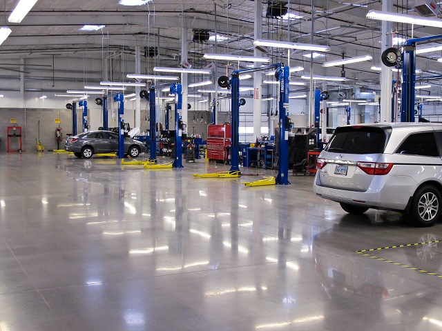 Thi công đánh bóng sàn bê tông