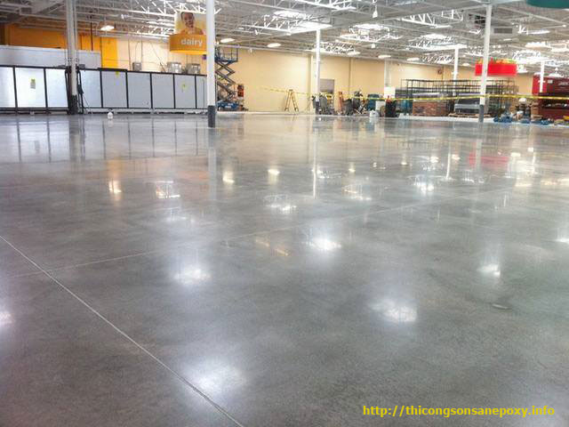 Đánh Bóng Sàn Bê Tông Nhà Xưởng Thi Công Sơn Sàn Sân Tennis