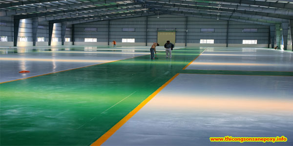 Thi công sơn nền nhà xưởng tại Biên Hòa