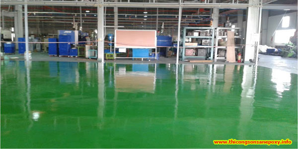 Các bước sơn nền nhà xưởng