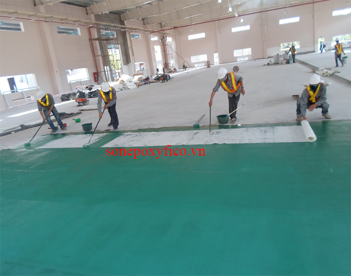 Thi Công Sơn Sàn Epoxy Chống Axit Thi Công Sơn Sàn Epoxy Chống Axit