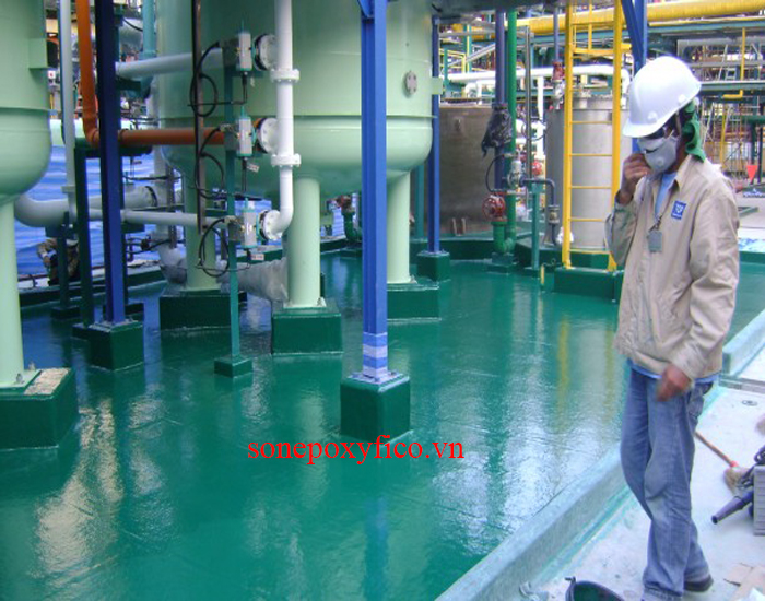 Thi Công Sơn Sàn Epoxy Chống Axit Thi Công Sơn Sàn Epoxy Chống Axit