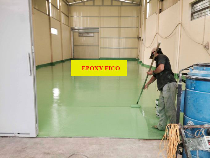 Sơn epoxy nhà xưởng bao bì Hoa Xuân Sơn epoxy nhà xưởng bao bì Hoa Xuân
