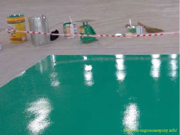 Thầu nhận thi công nền sàn sơn epoxy Thầu nhận thi công nền sàn sơn epoxy