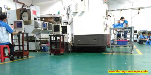 Thi công sơn nền nhà xưởng tại Biên Hòa